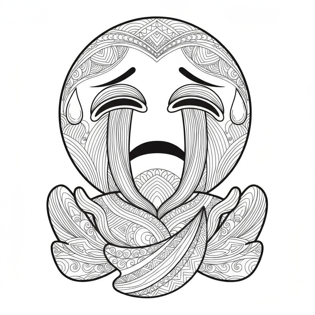 Detailed Crying Face