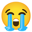 Google crying emoji