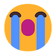 Microsoft crying emoji