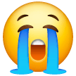 Samsung crying emoji